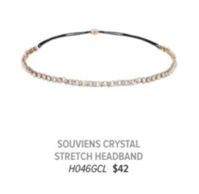 New Chloe + Isabel Stretch Headband: Souviens Pearl Threaded Chloe Pearl Headband – Neon Bohemians main image 3