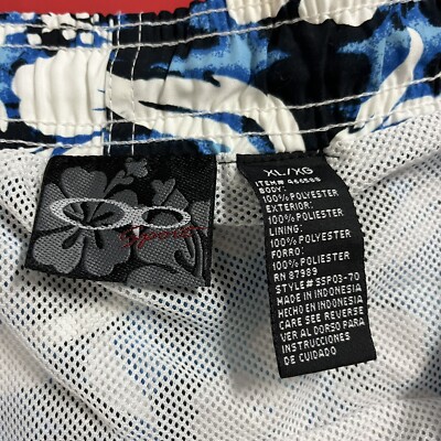 OP Men's Board Shorts Size XL Swim Trunks Hibiscus Pattern Mesh