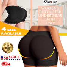 Butt Lifter Booty Shaper Padded Underwear Panty Women's Tummy Control FAKE ASS