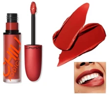 MAC Retro Matte Liquid Lip Color 135 CHILI ADDICT Full Size 0.17 oz NIB