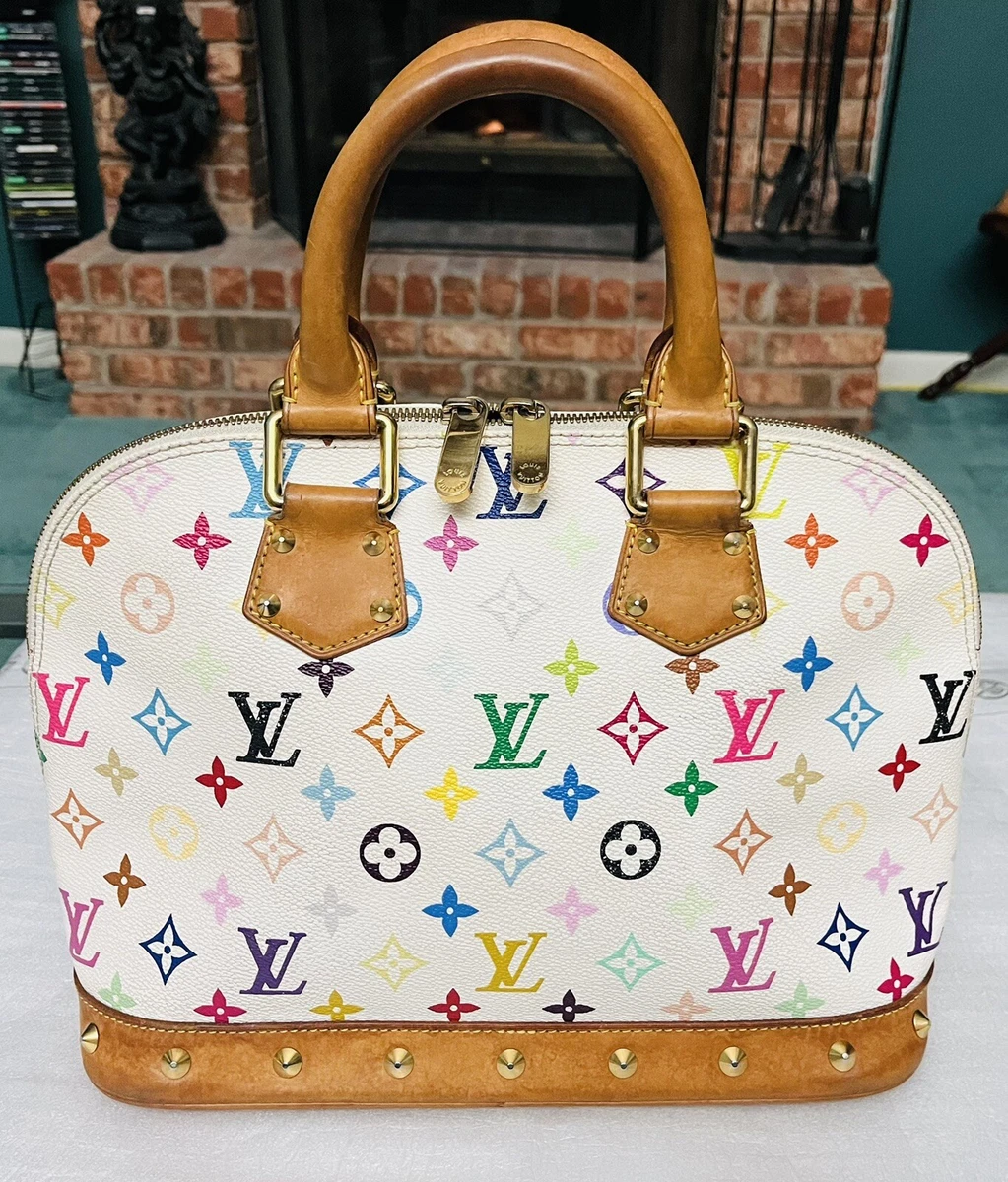 Louis Vuitton Monogram Alma PM Multicolor White Blanc M92647