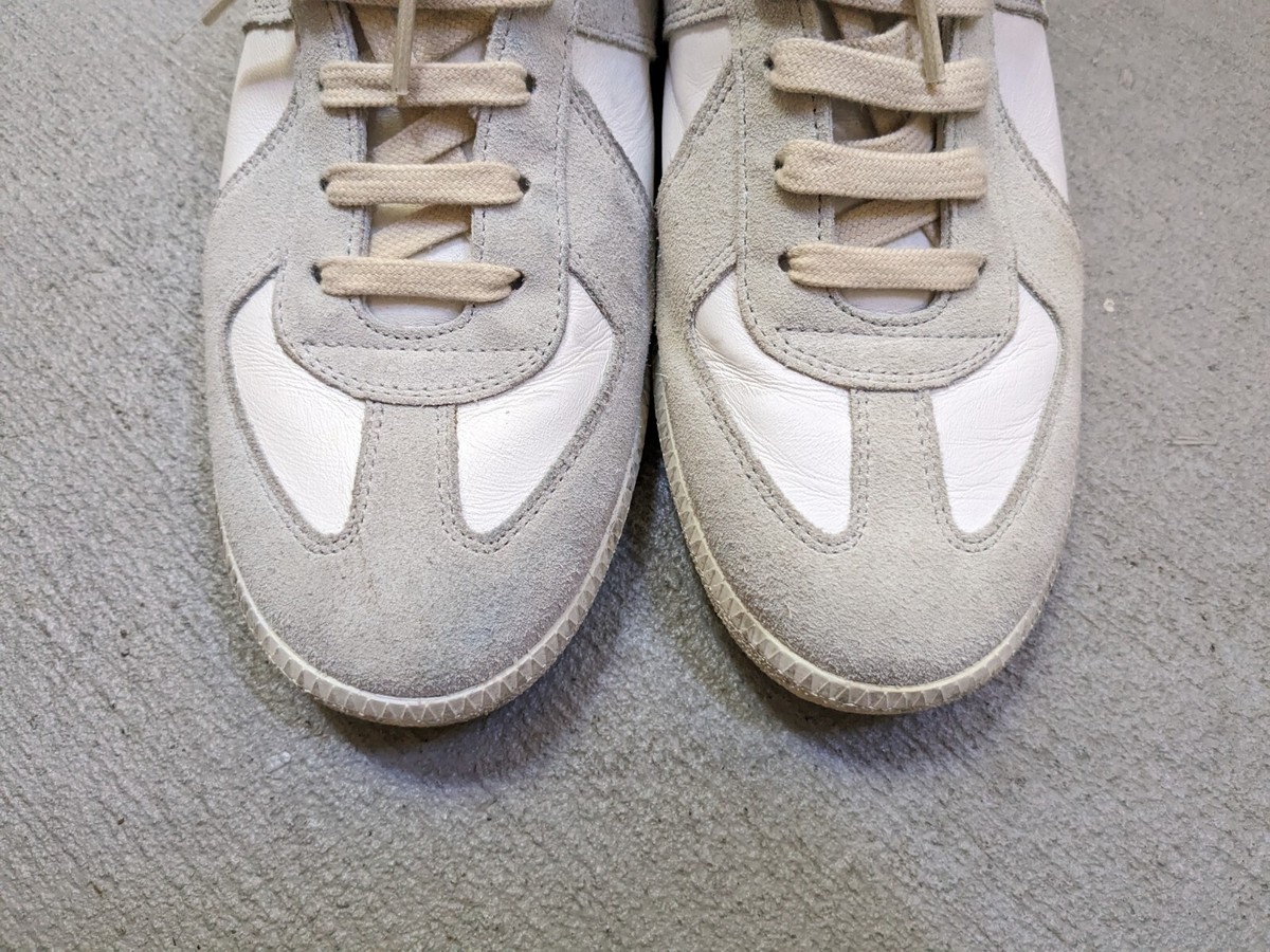 Maison Margiela GAT Sneakers White Men 7 40 Leather Suede Low Top