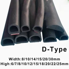 EPDM Rubber Seal D Profile Draught Excluder Car Door Seal Strip Hollow EdgeGuard