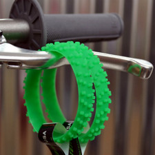 2 MX GREEN MOTOCROSS KNOBBY DIRT BIKE TIRE WRISTBAND