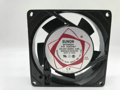 SUNON SF23092A P/N 2092HBT 9025 220-240V 50/60Hz 0.06A cooling fan