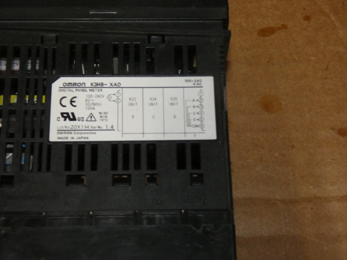 Omron K3HB-XAD Digital Panel Meter (Lot of 5) | eBay Omron K3HB-XAD Digital Panel Meter (Lot of 5) | eBay