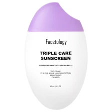 Facetology Triple Care Sunscreen Moist Calming SPF 40 PA+++ 40ML