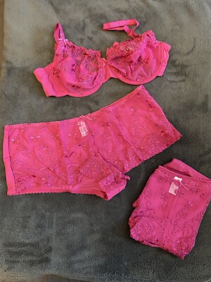 Nuance BH Slip String Set Gr 75D + 40/42 Pink mit Bügeln