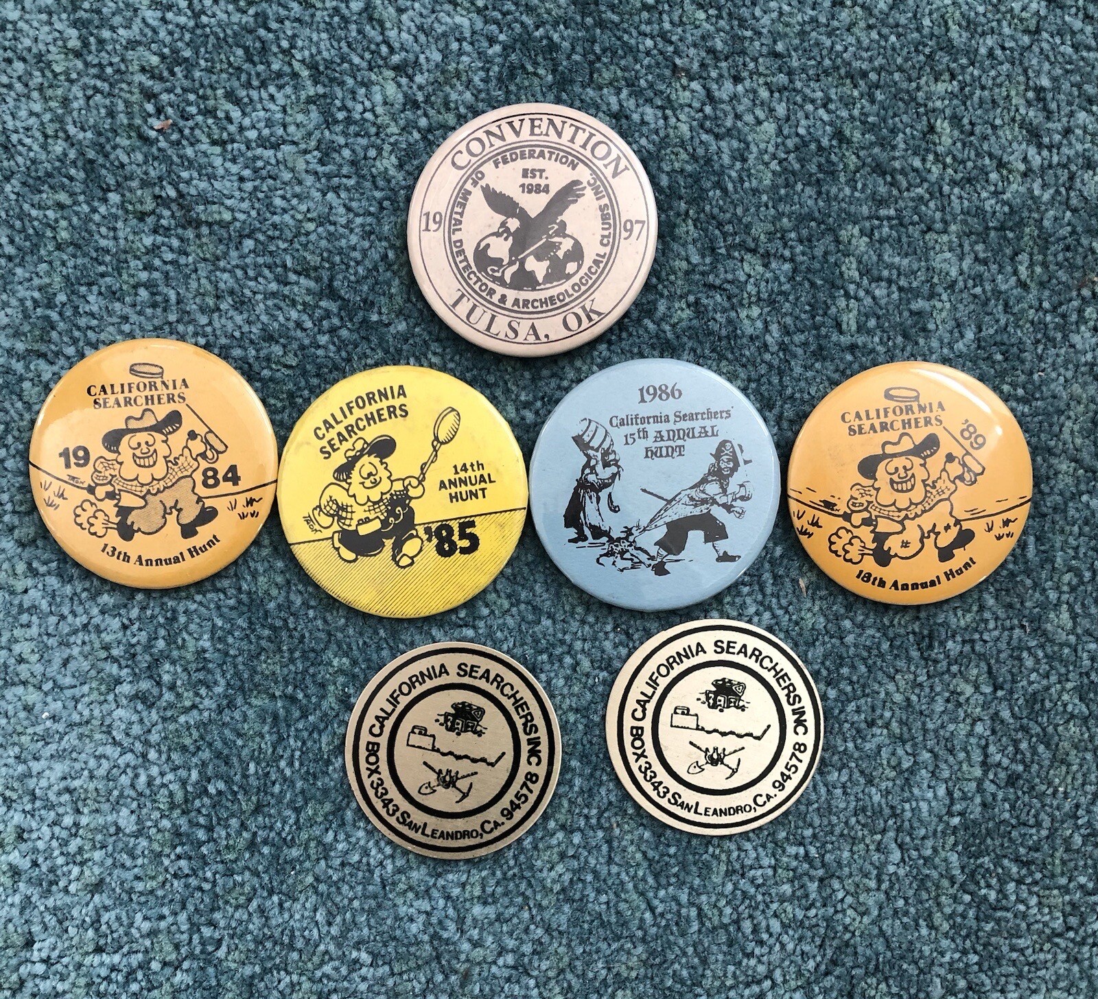 Metal Detector Club FMDAC Hunt Lapel Pin Badge California Nevada