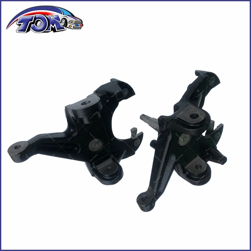 Husillos de caída delanteros de 2,5" suspensión inferior para camioneta C10 1971-1972 con frenos de disco Foto 4 de 4