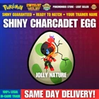 Pokemon Scarlet And Violet - ✨ SHINY CHARCADET EGG ⭐️ JOLLY NATURE ⭐️ YOUR OT ⭐️