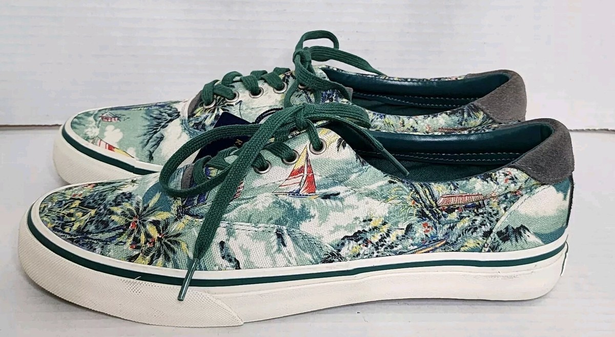 Polo Ralph Lauren Mens Boat Shoe 8D Thorton III Hawaii Aloha  display picture 2