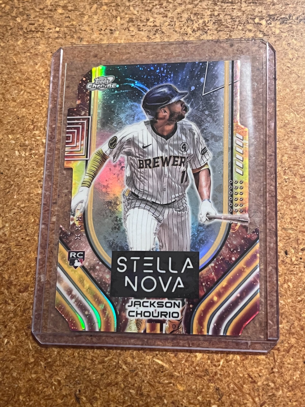 2024 Topps Cosmic Chrome Die-Cut Stella Nova # SN-11 Jackson Chourio RC