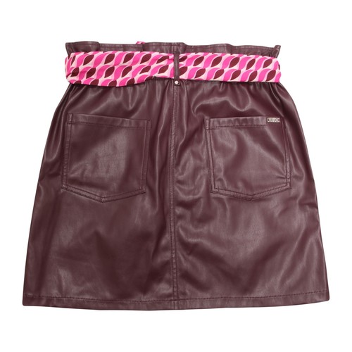 6407AZ GONNA BIMBA LIU JO KIDS GIRL ECO-LEATHER SKIRT - Picture 2 of 4