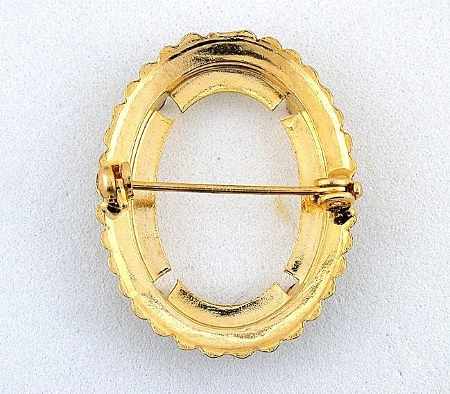 25x18 25MM x 18MM CABUJÓN COLOR ORO ENVEJECIDO BROCHE MONTAJE CF437/71923 Foto 2 de 2