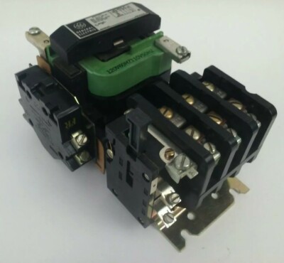 GENERAL ELECTRIC CR208C100DYD10 STARTER SIZE 1 600V 27A 3PH 10HP 120V COIL 