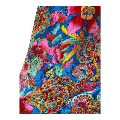 Jupe Crayon Soie Florale Vintage Anne Crimmins For UMI Collections - Taille 4