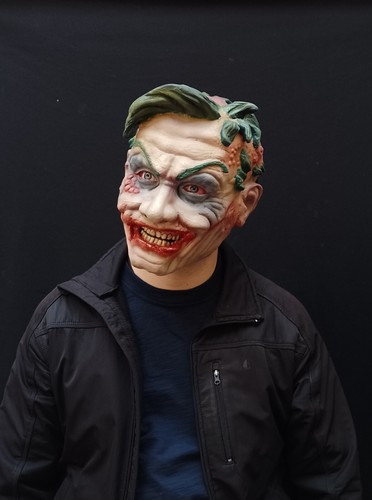Batman..joker Latex Mask Handmade Arkham Asylum Version.Collection or Cosplay. - Picture 3 of 17