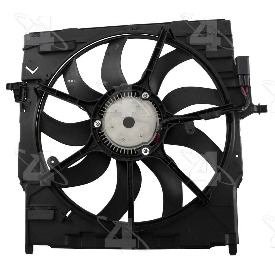 Conjunto de ventilador de refrigeración del motor BMW X5 2014-2018 4 estaciones 2015 2016 2017 Foto 3 de 4