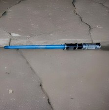 2008 Disney Star Wars Mickey Mouse 34" Blue Retractable Light Saber Works Good
