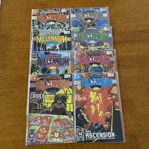 Millennium Complete Set 1-8, DC Comic Lot of 8 (1987) Englehart, Staton & Gibson