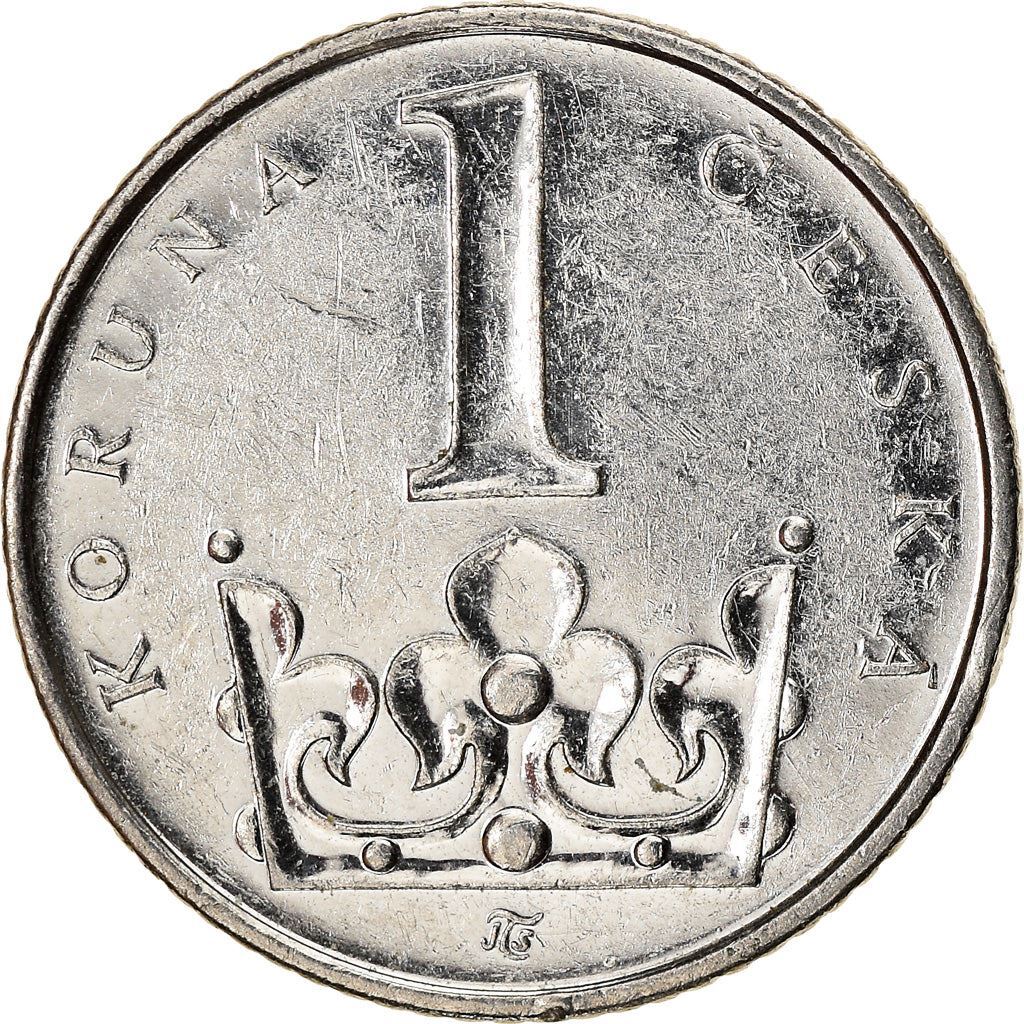 Czech Coin Czech Republic 1 Koruna | Lion | Saint Wenceslas crown