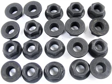 GM Truck Flange Nuts- M10-1.50 Thread- 15mm Hex- 21mm Flange- 20 nuts- #198T