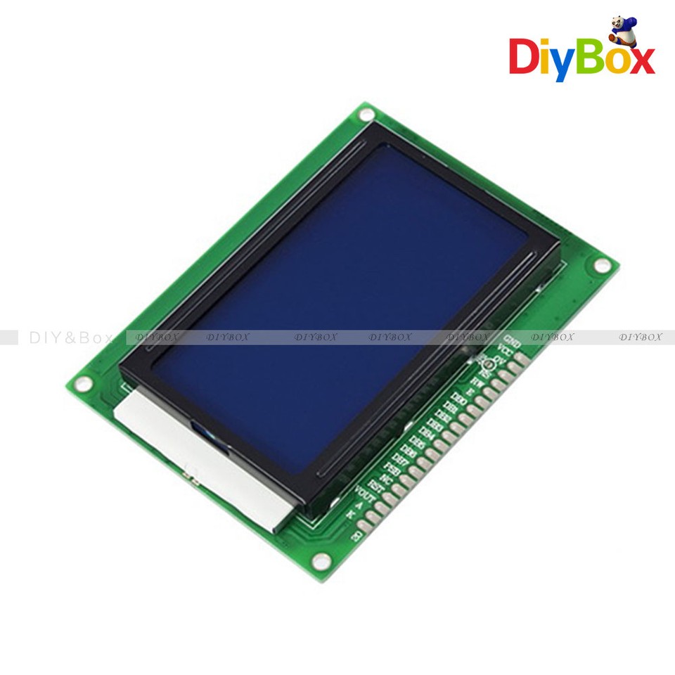 Display LCD 128x64 12864 Giallo/Verde 5V Con Interfaccia IIC/I2C/SPI Per Arduino - Foto 4