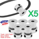 5PCS GT2 Pulley 16T/20T Teeth Timing Belt Pulley Wheel Aluminum for 3D Printer