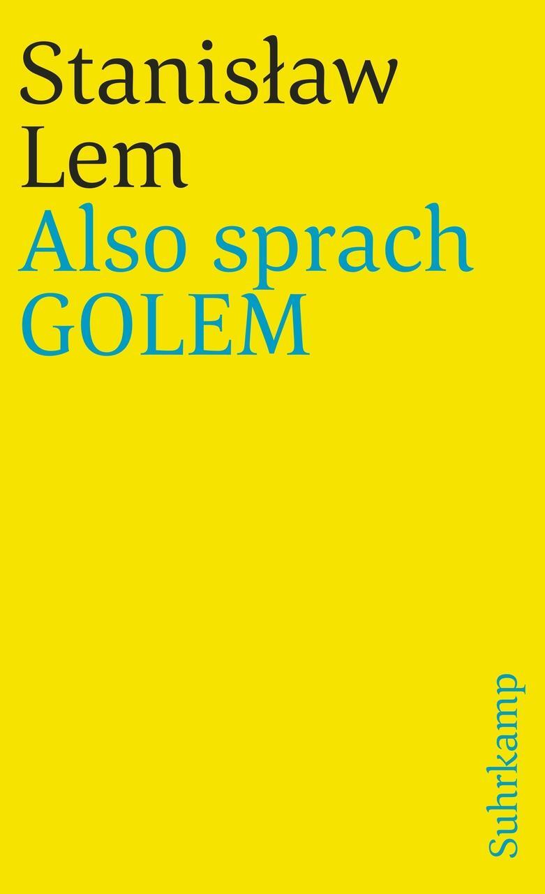 Also Sprach Golem Stanislaw Lem