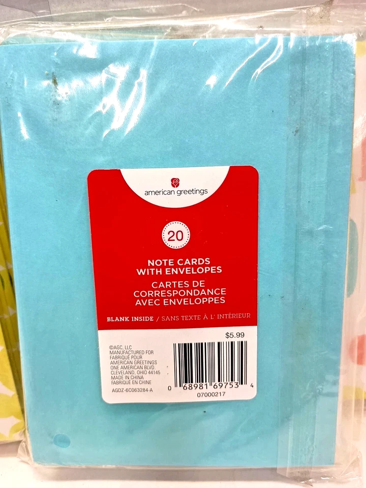 Tarjetas y sobres de notas de agradecimiento de regalo American Greetings 5x4 100 unidades Foto 3 de 3