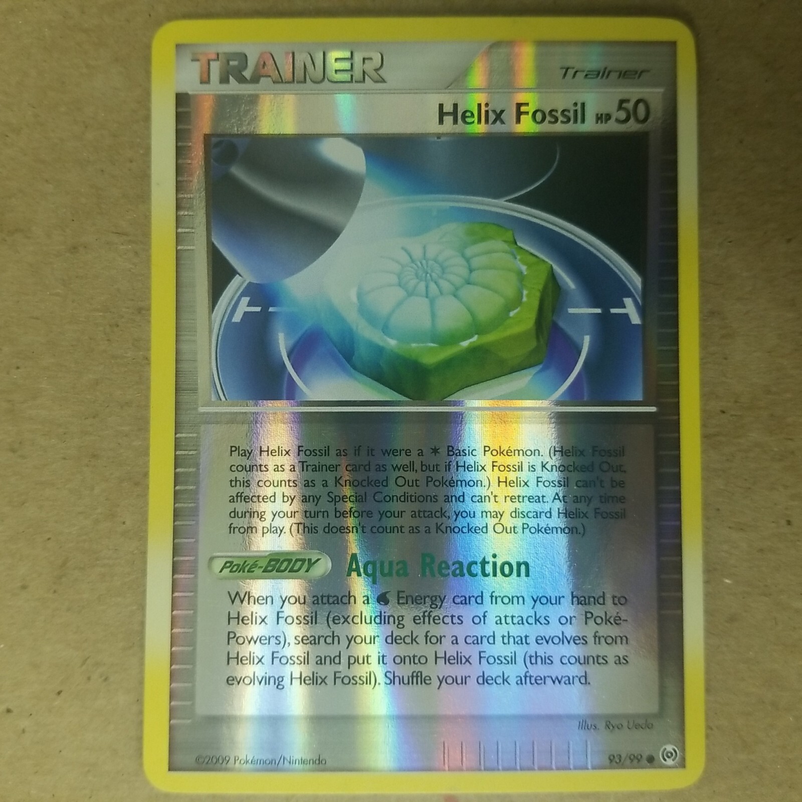 Helix Fossil 93/99 - Holo - Common - Platinum Arceus - POKEMON CARD - NM/M