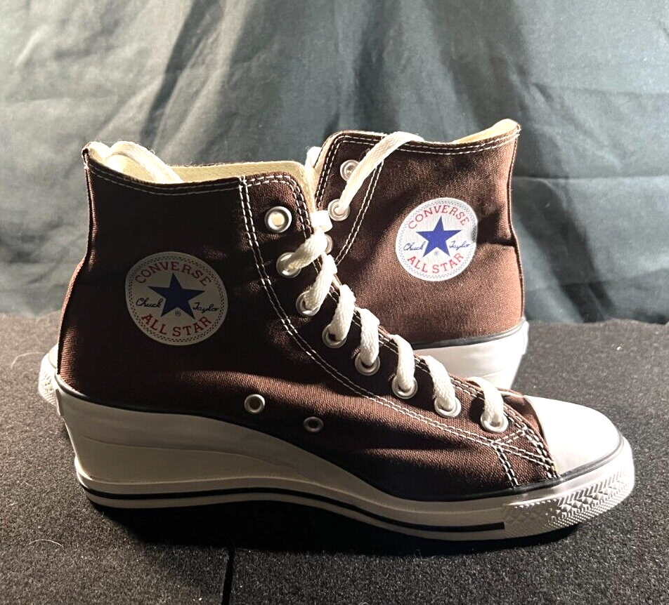Converse Chuck Taylor All Star Lift Platform Brown High Top Sneakers Shoes  5.5 | eBay