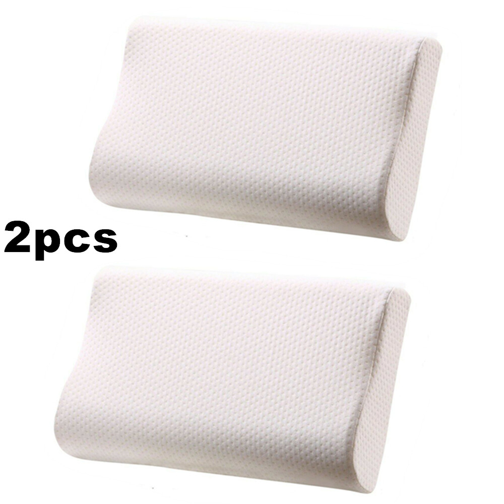 2PACK Contour Memory Foam Pillows Orthopaedic Firm Head Neck Back