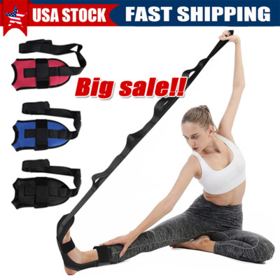 Yoga Band Flexibility Stretch Leg Fascia Stretcher Strap Ballet Gym Trainer US