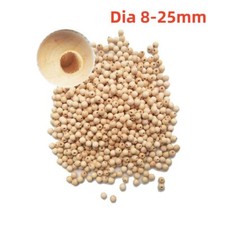 Natural Round Wooden Beads Hole 3-8mm Untreated Half Hole Wooden Ball Dia 8-25mm