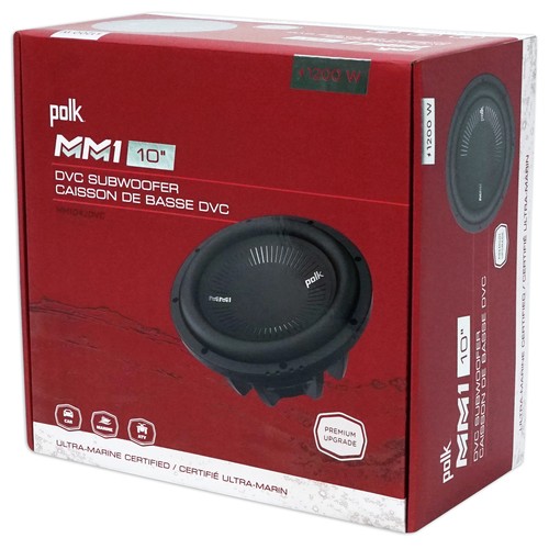 (2) Polk Audio MM1042DVC 10” 2400w Car Audio Subwoofers+Vented Sub Box Enclosure - Picture 9 of 11
