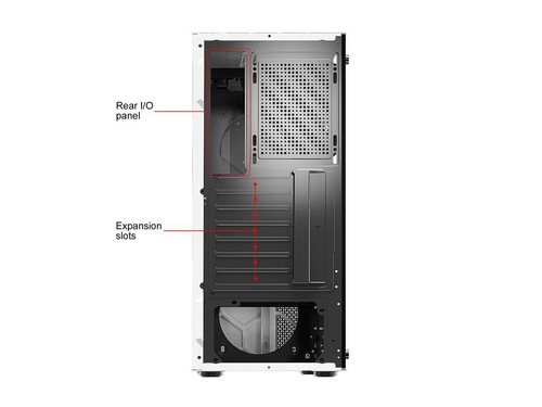 DIYPC DIY-S08-W White USB 3.0 Steel / Tempered Glass ATX Mid Tower Computer Case - Picture 12 of 12