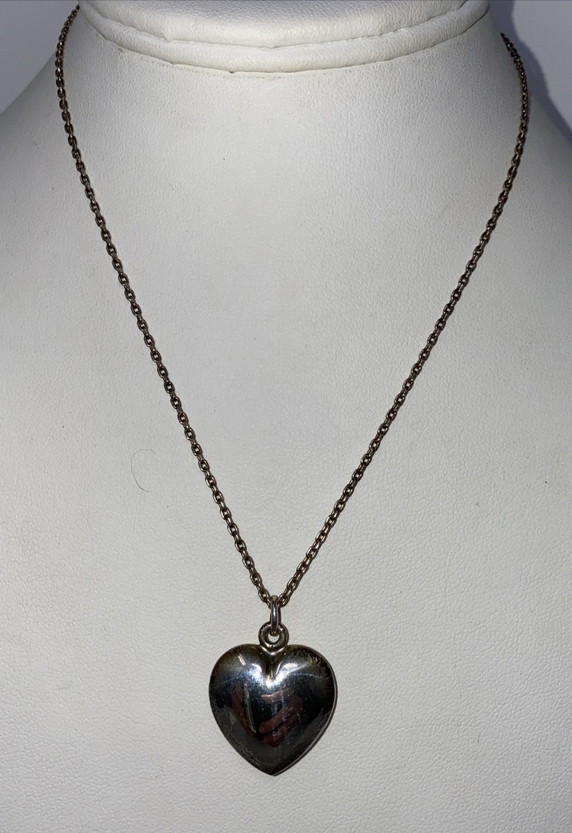 アクセサリー Tiffany Puff Heart Necklace Tiffany and Co Crystal Puff Heart Necklace Pendant Charm