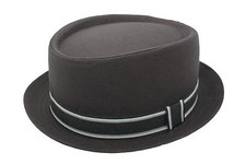 New Unisex Classic Pork Pie Trilby Summer Hat With Band