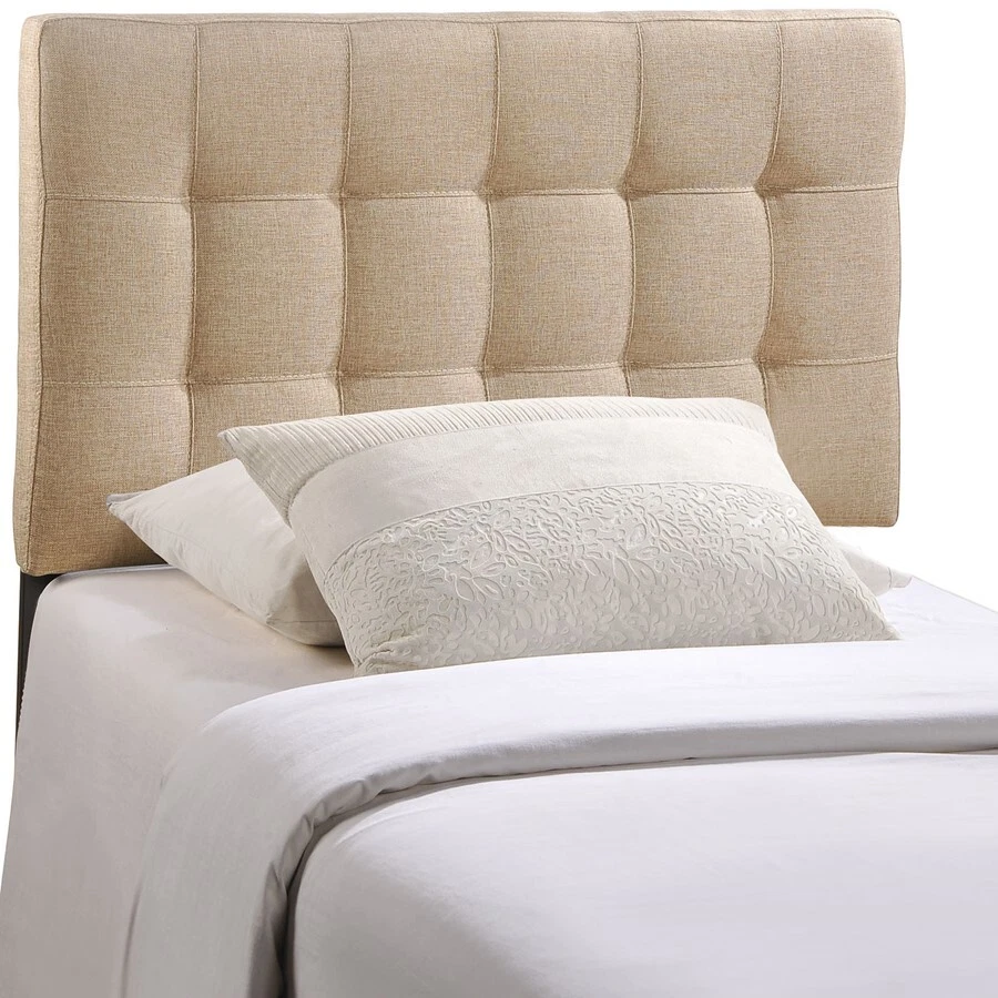 Modway Furniture Lily Twin Fabric Headboard Beige MOD 5148 BEI