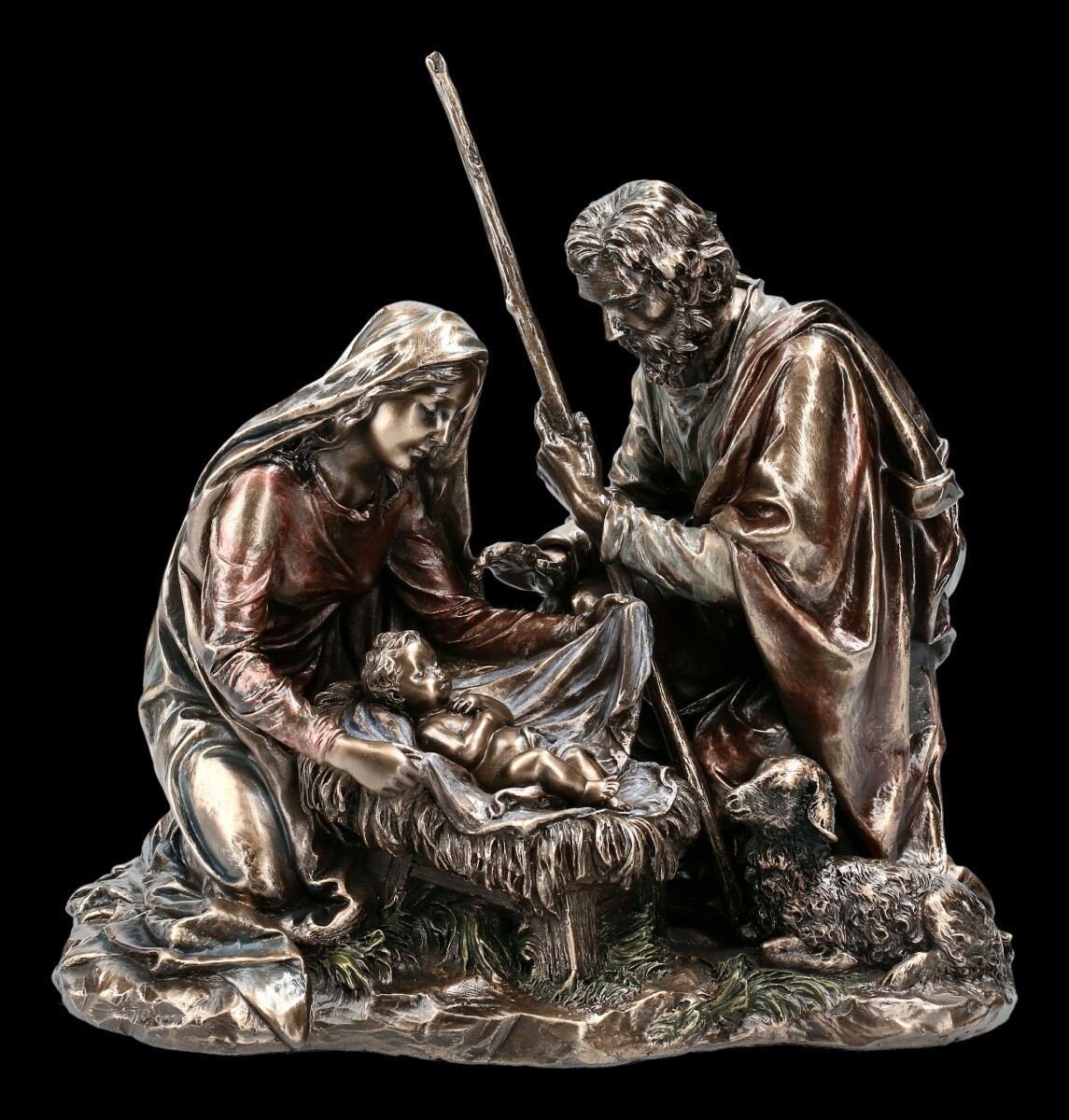Nativity Figure - Jesus Birth With Mary And Joseph - Veronese Religion Christmas