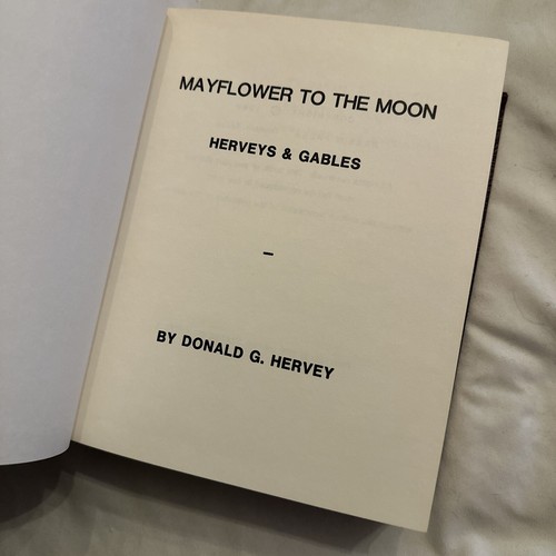 Genealogie - Familiengeschichte - Mayflower to the Moon Herveys Gables 1980 signiert - Bild 6 von 7