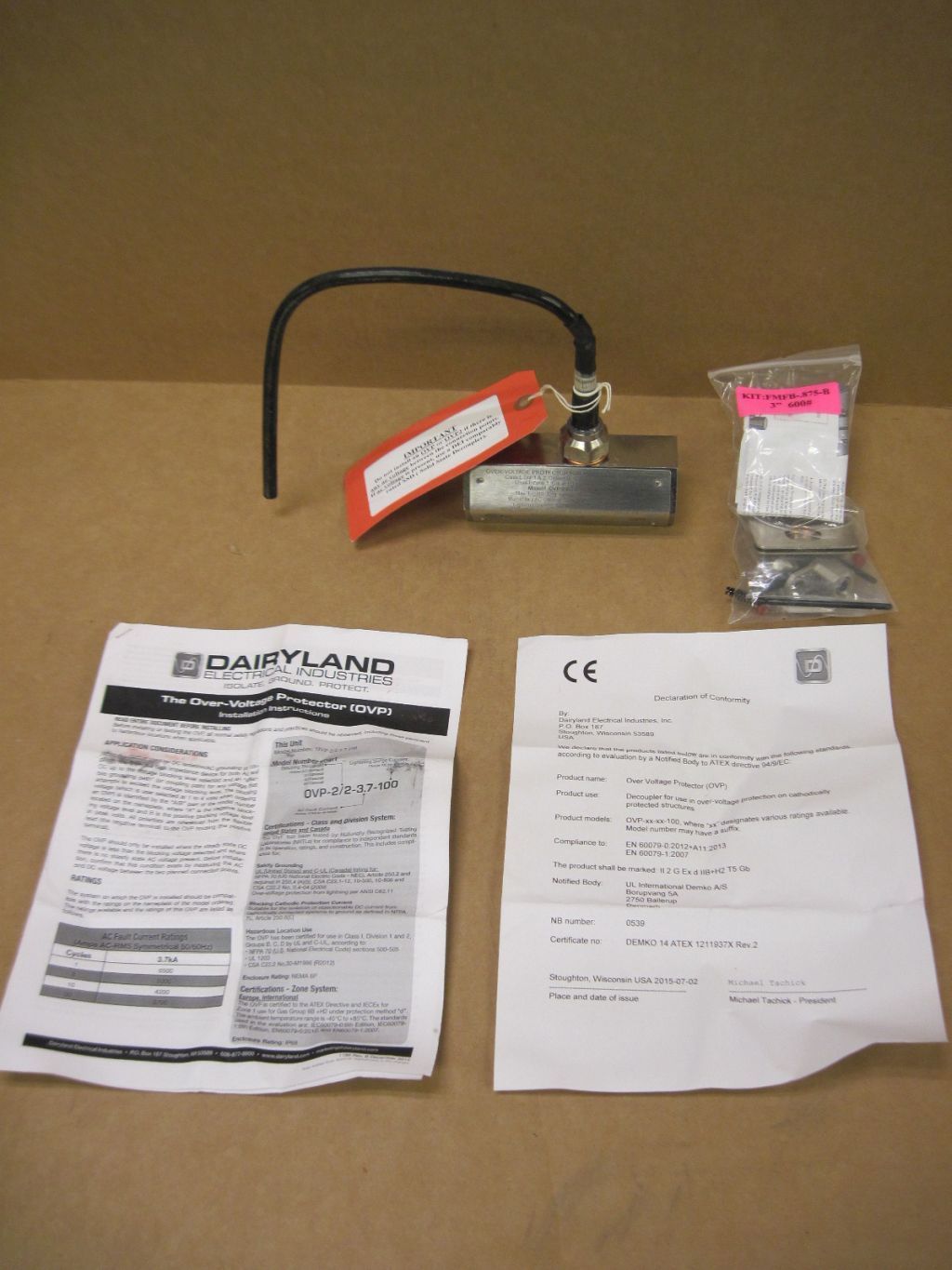 Dairyland OVP2/23.7100 OVP Over Voltage Protector Kit FMFB.875B 3