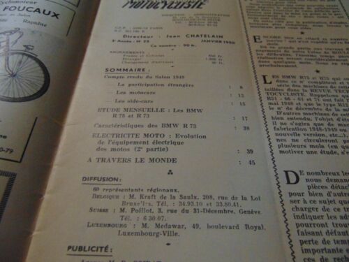 - RTM Technische Zeitschrift Motorradfahrer 25. Januar 1950 BMW R75 R73 - Bild 2 von 4