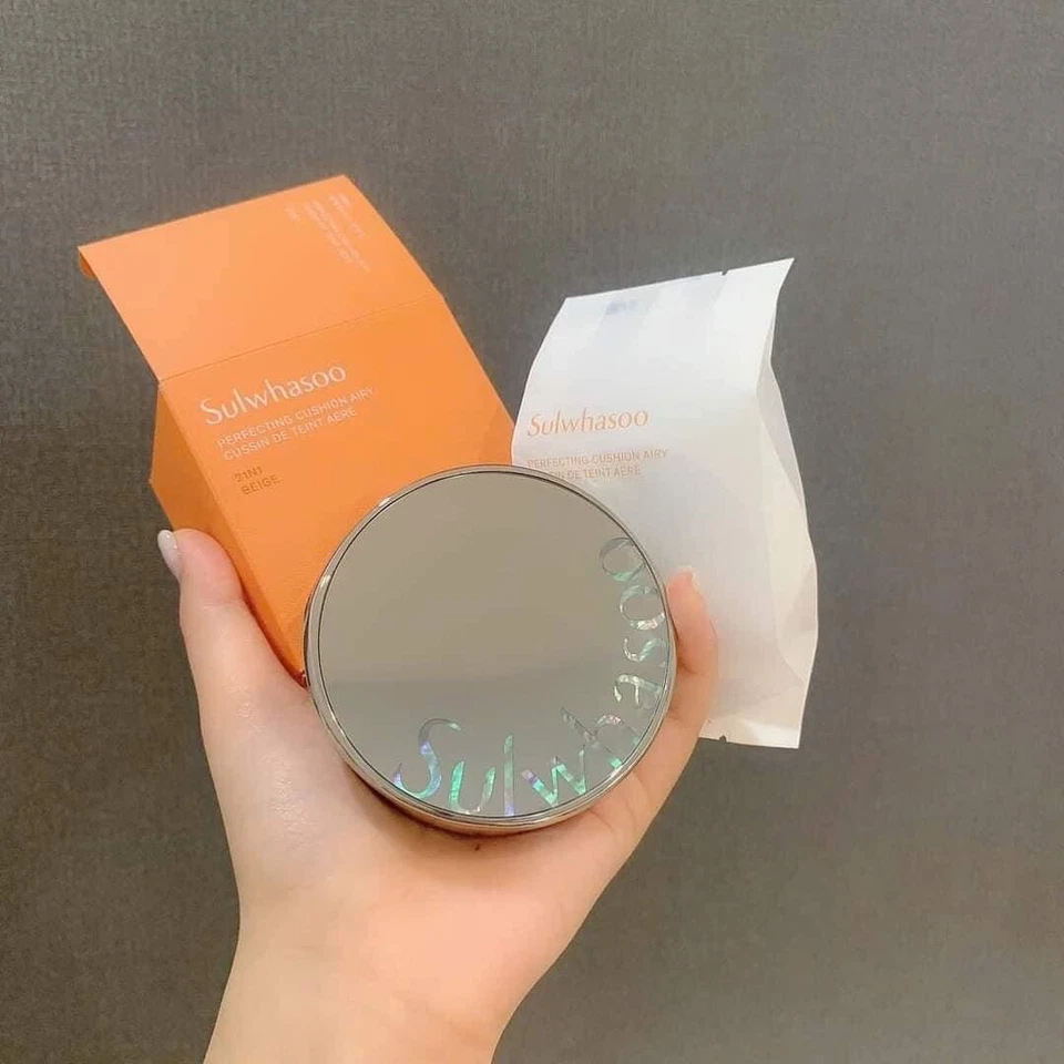 Sulwhasoo New Perfecting Cushion AIRY 15g+Refill 15g Glow&Natural, Shade 21N1 - Image 2 of 4