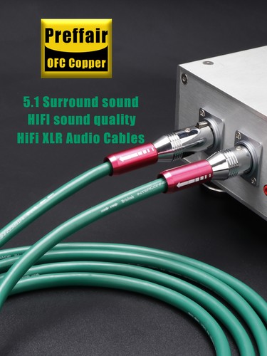 Preffair OFC Copper HiFi Audio RCA Cable Cord W/ 24K Gold Plated RCA Plug Wire - Picture 23 of 37