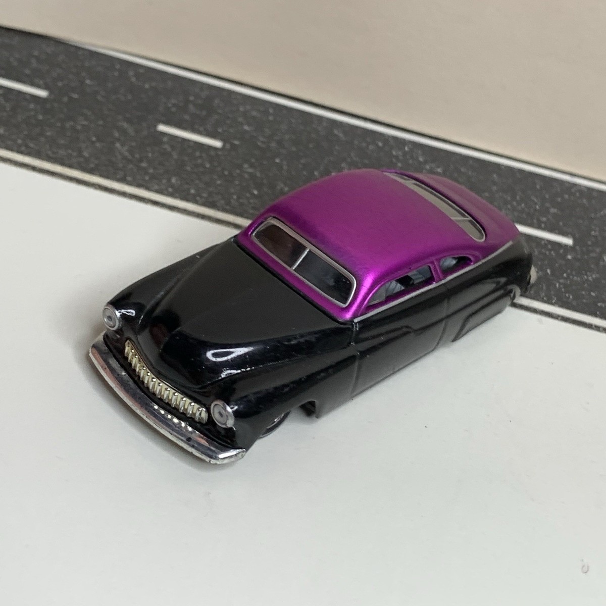 M2 Machines 1949 Mercury Merc Coupe Lead Sled Black/Purple Two