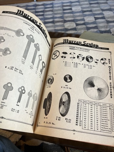 VINTAGE 1947 MURRAY SENTON LOCKS LOCKSMITH SAFE SALES CATALOG MANUAL SUPPLIES - Picture 12 of 20
