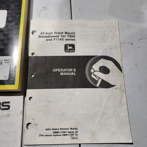 47" 2 Stage Snowblower PC1926 Manual John Deere Parts Catalog, Owners Manual - Picture 2 of 9